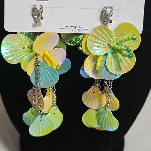 Floral Earrings Elegant Wear Office Wear Career Casual Wedding - Picture 3 of 9